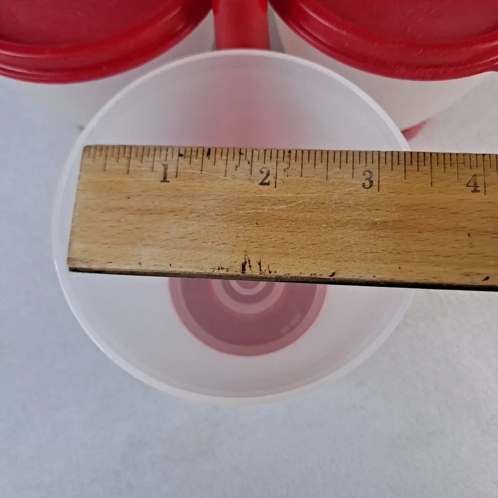Tupperware Condiment Caddy Red/Clear Picnic Camping